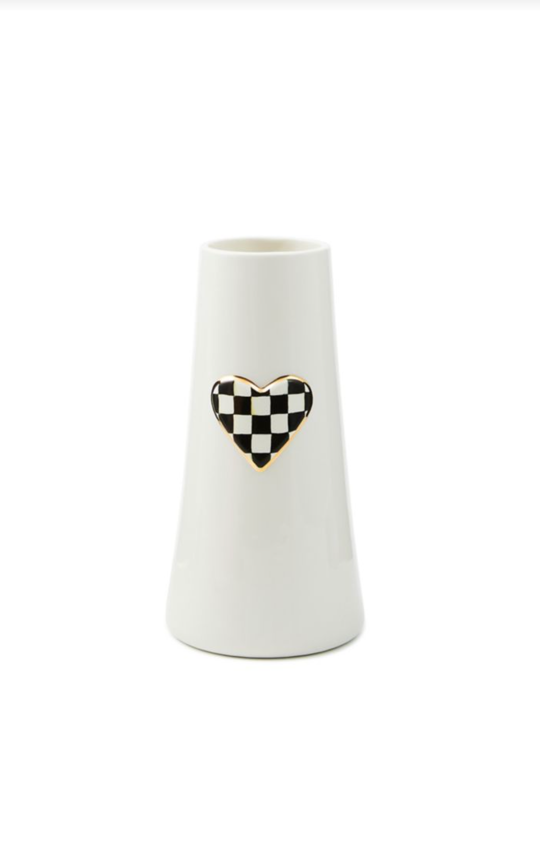 Courtly Check Tall Heart Vase