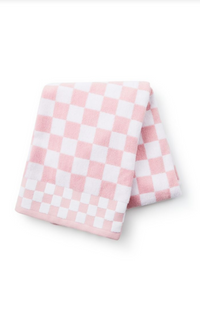 Rosy Check Bath Towel