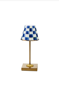 Royal Check Led Rechargeable Cafe Table Lamp