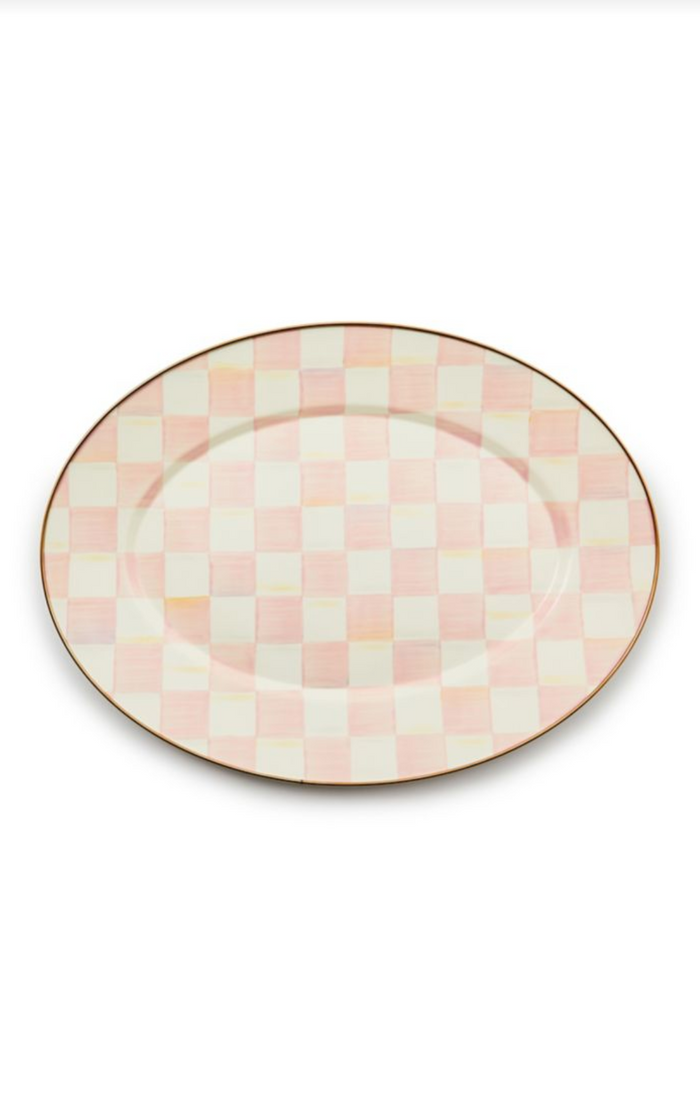 Rosy Check Medium Oval Platter