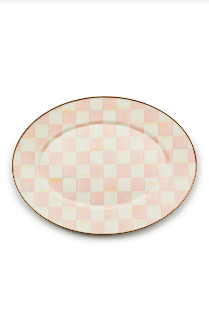 Rosy Check Medium Oval Platter