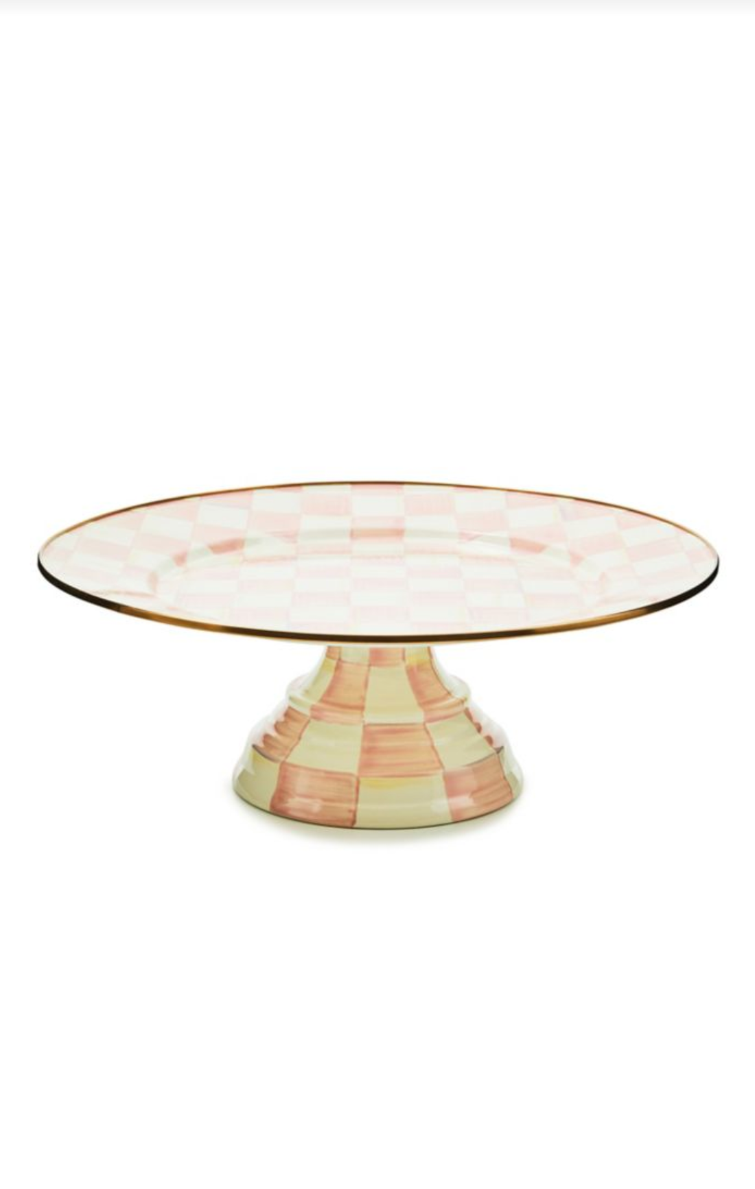 Rosy Check Large Pedestal Platter