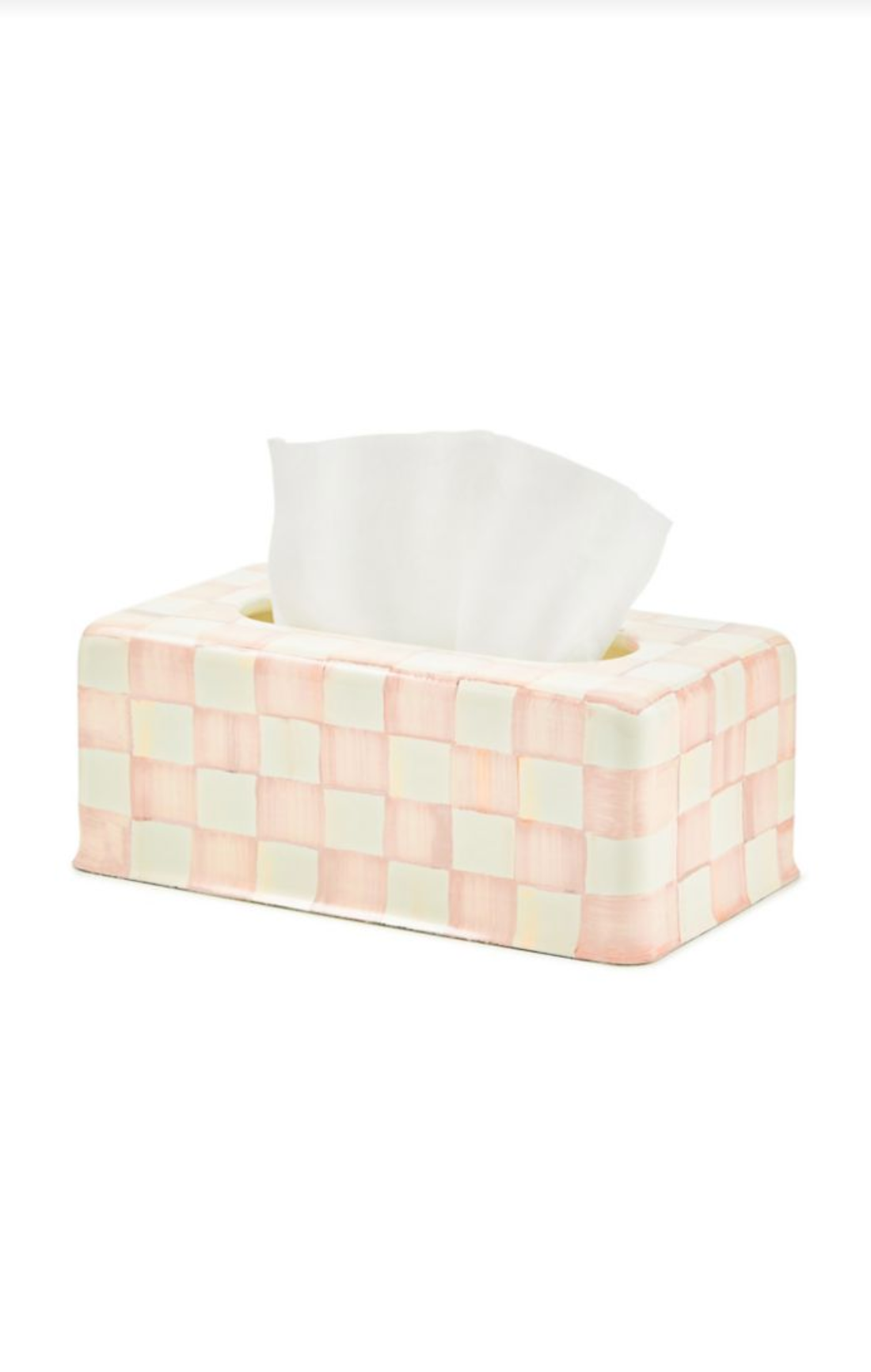 Rosy Check Standard Tissue Box Cover