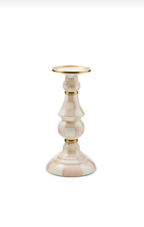 Rosy Check Large Pillar Candlestick