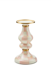 Rosy Check Medium Pillar Candlestick