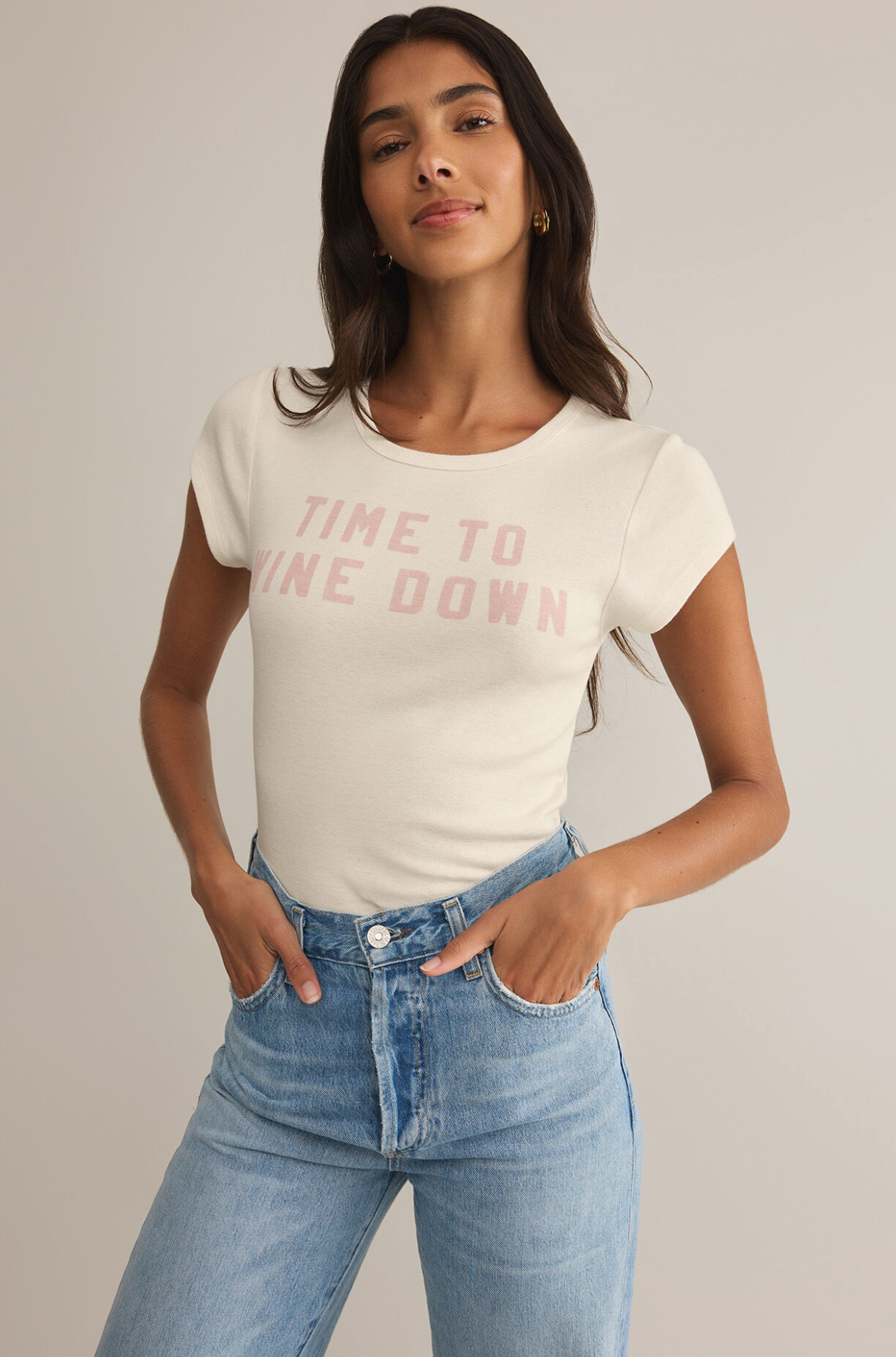 Wine Down Cheeky Tee