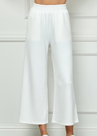 Very Soft Cropped Wide Pants