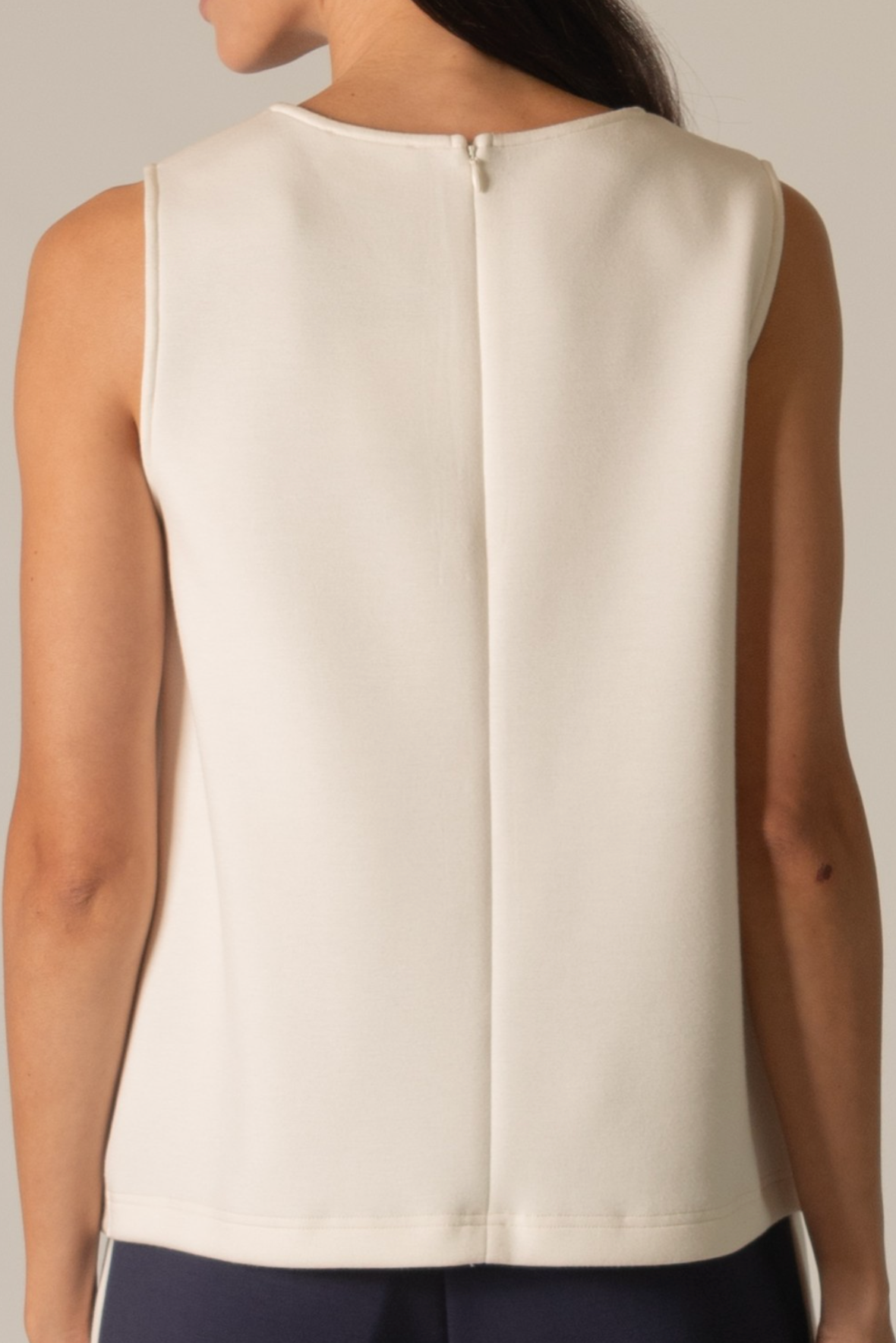 Butter Modal Sleeveless Pintuck Detail