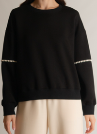 Butter Modal Pearl Trim Pullover