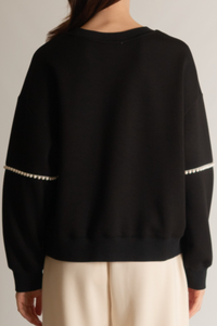 Butter Modal Pearl Trim Pullover