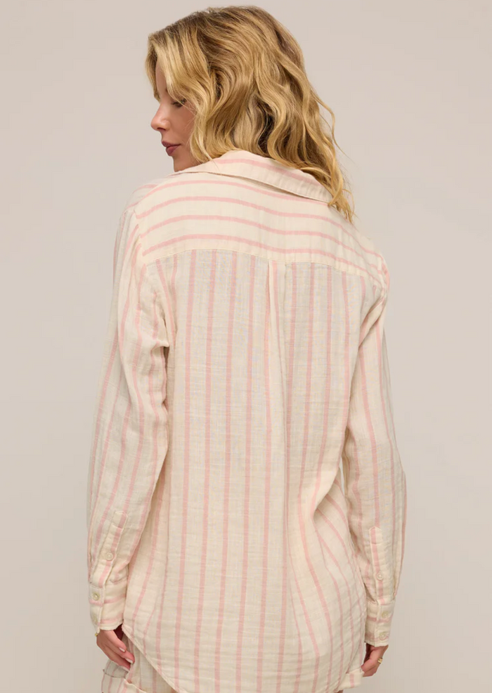 Saturday Stripe Gauze Shirt