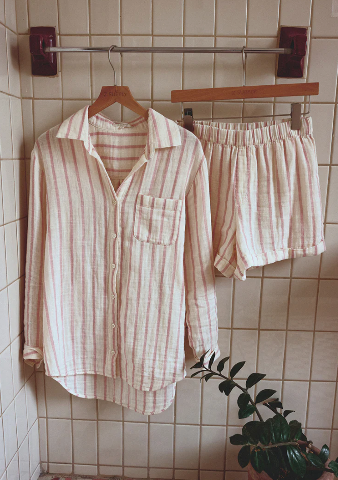 Saturday Stripe Gauze Shirt