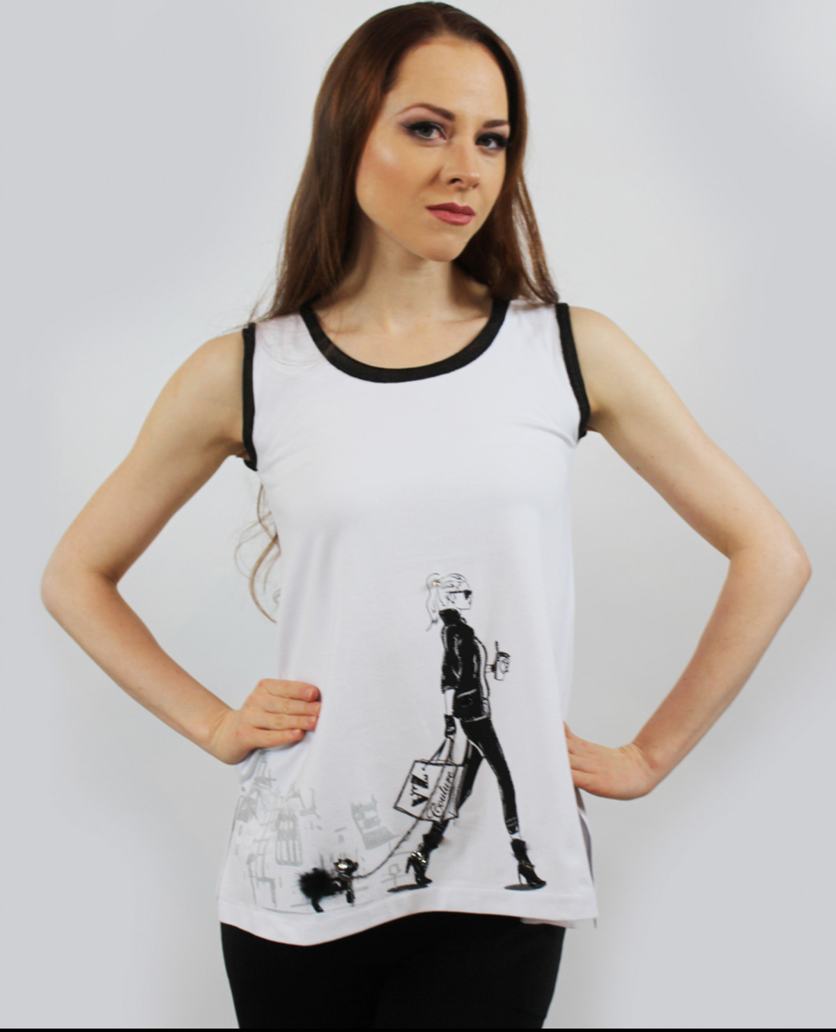 Walking Dog Sleeveless Top