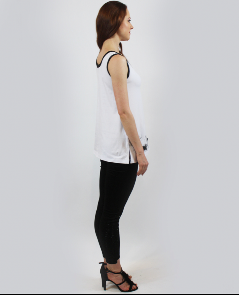 Walking Dog Sleeveless Top