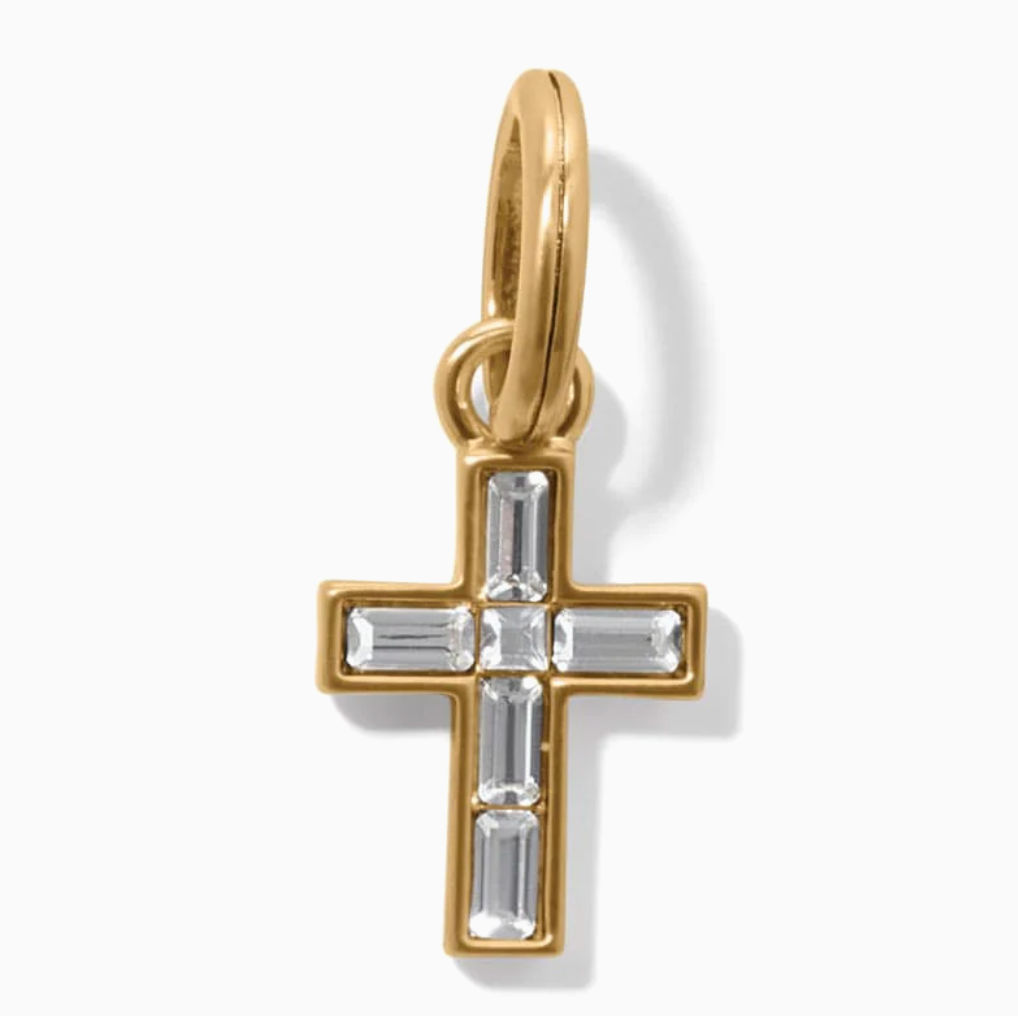 Golden Ray Cross Charm