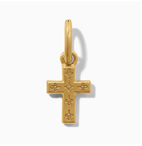 Golden Ray Cross Charm