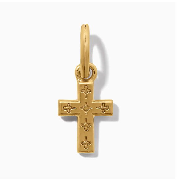 Golden Ray Cross Charm