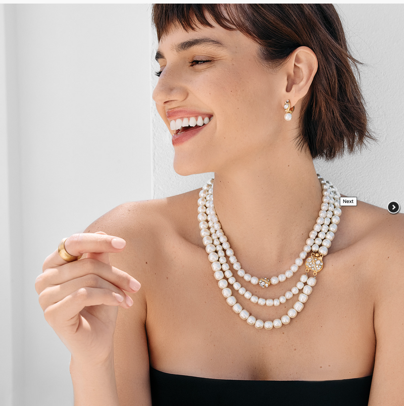 Trust Your Journey Pearl Necklace