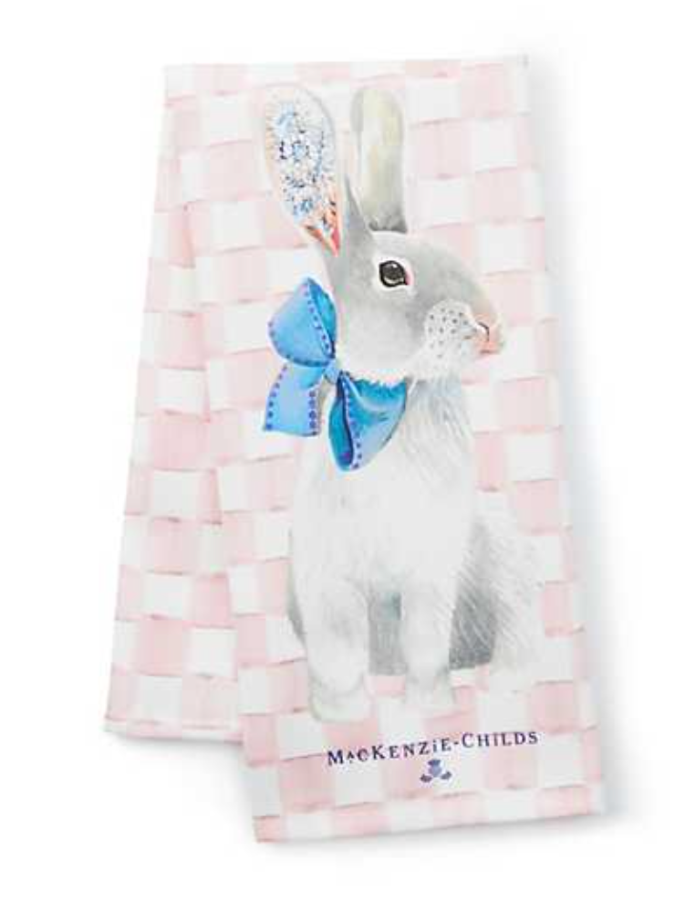 Tattoo Bunny Dish Towel