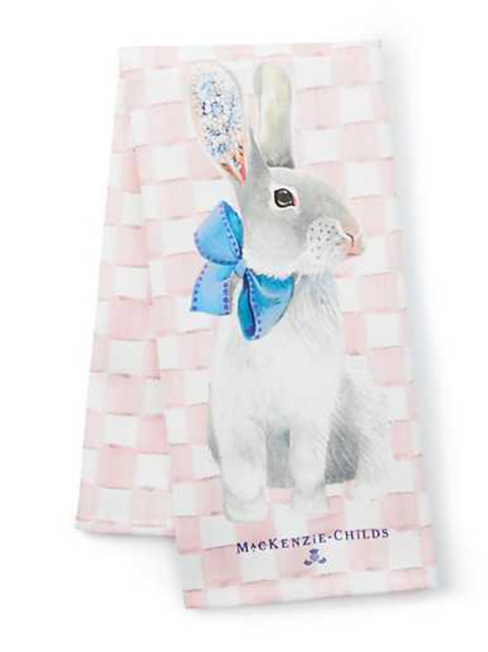 Tattoo Bunny Dish Towel