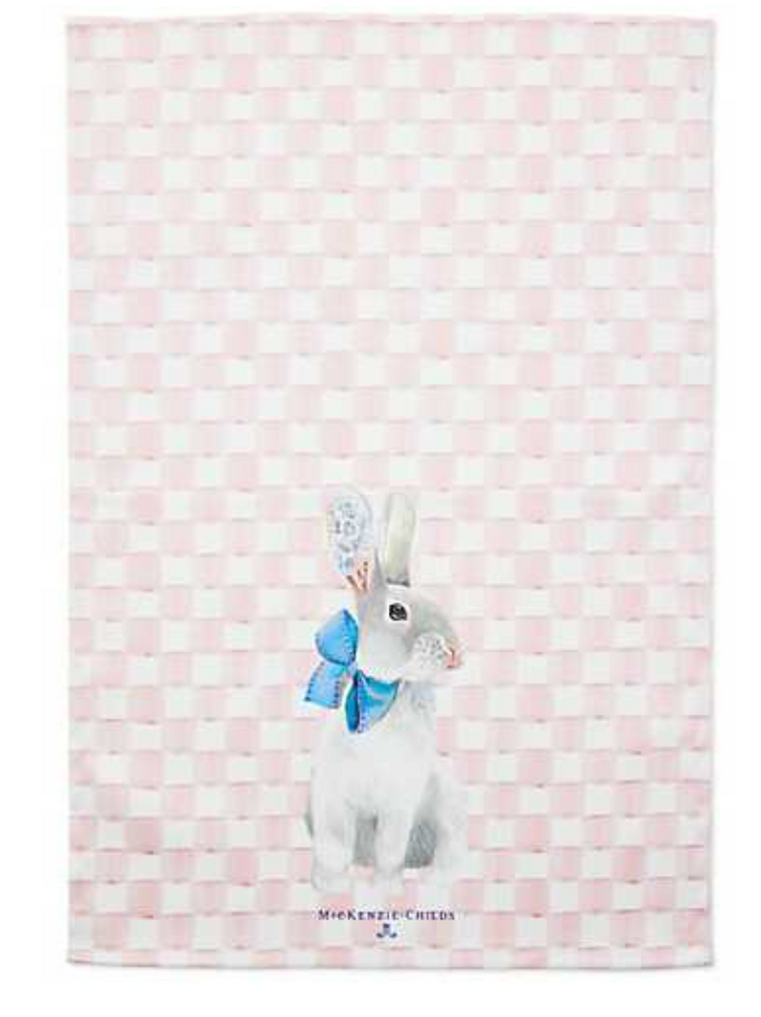 Tattoo Bunny Dish Towel