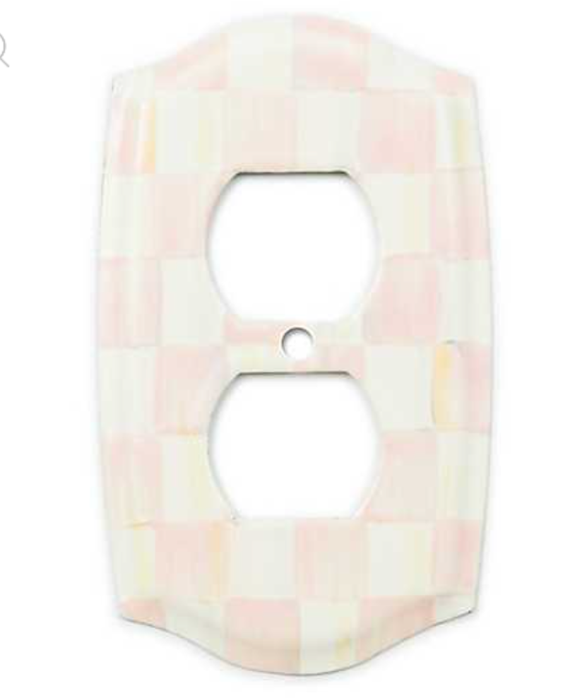 Rosy Check Double Outlet Cover