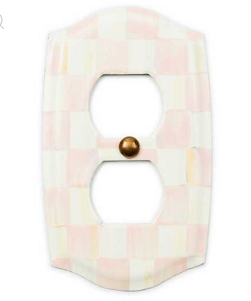 Rosy Check Double Outlet Cover