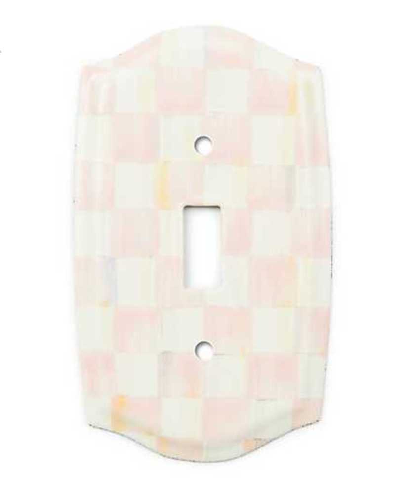 Rosy Check Single Toggle Switch Plate