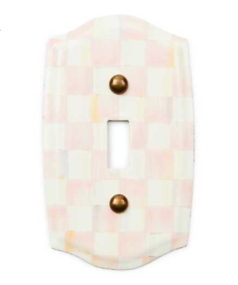 Rosy Check Single Toggle Switch Plate