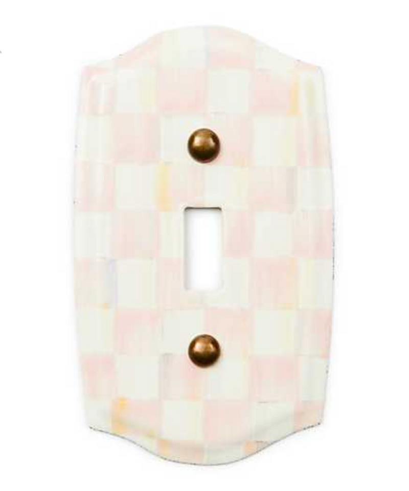 Rosy Check Single Toggle Switch Plate