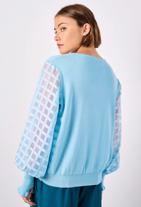 Organza Sleeves Jumper