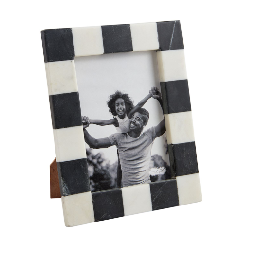 Large Black & White Check Frame