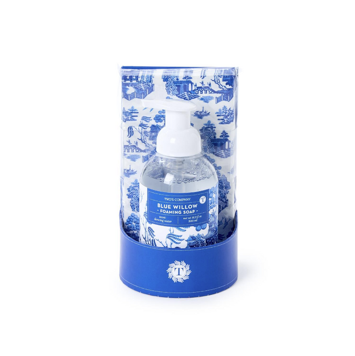 Blue Willow Crisp Linen Scented Foaming Soap w/20Pc Guest
