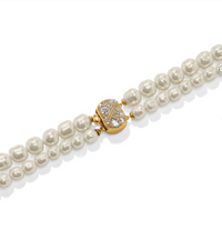 Trust Your Journey Double Pearl Necklace