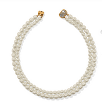 Trust Your Journey Double Pearl Necklace