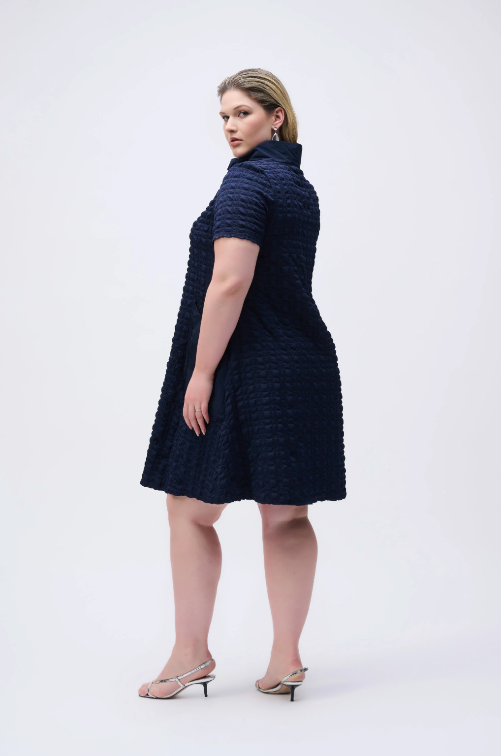 Bubble Jacquard A-Line Dress Rosegate Bubble Jacquard A-Line Dress Rosegate