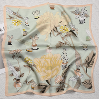 Menagerie Feather Silk Scarf