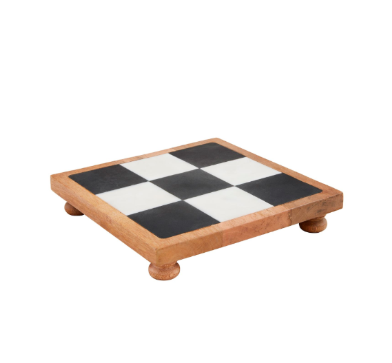 Black & White Check Trivet