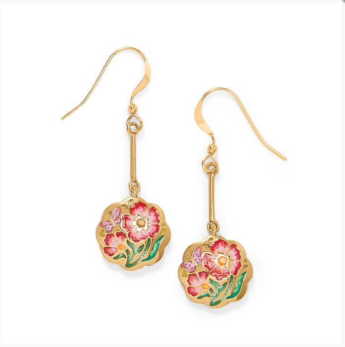 Sydney Poppy French Wire Earrings