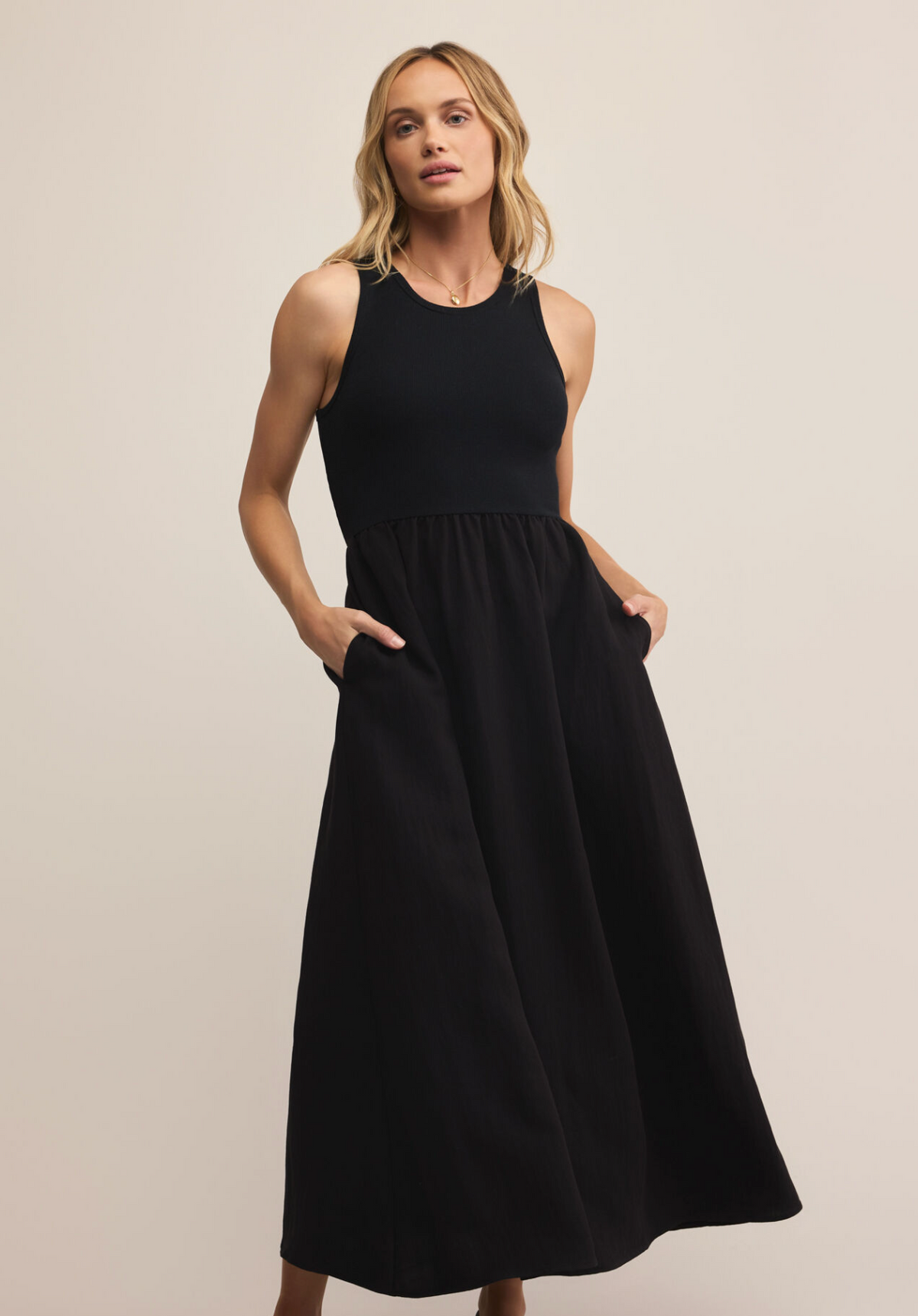 Charlotte Rib Midi Dress