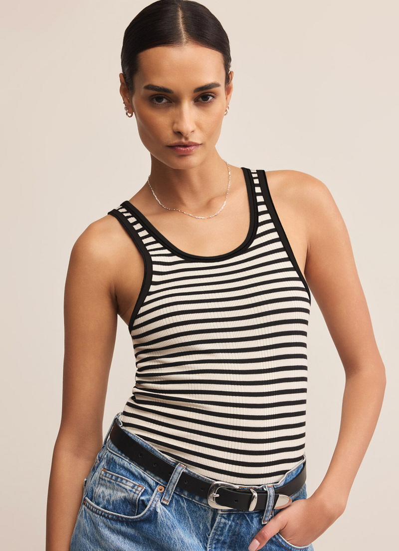 Classic Striped Scoop Tank