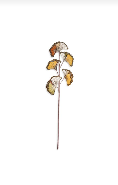 Mocha Check Gingko Spray