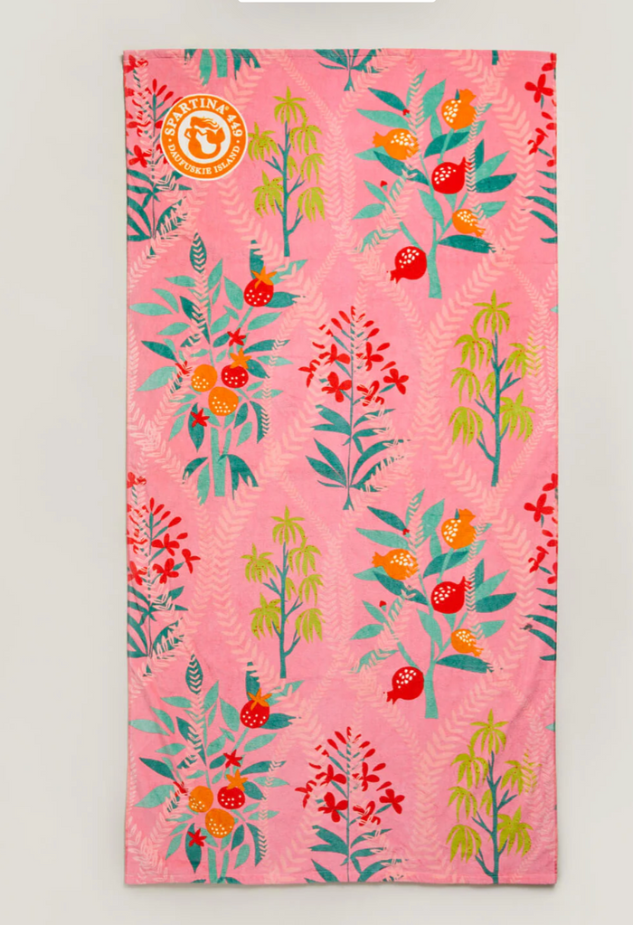 Beach Towel  - Queenie Topiary Pink