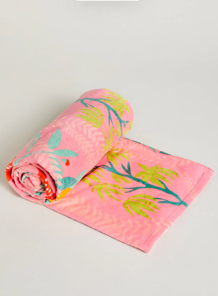 Beach Towel  - Queenie Topiary Pink