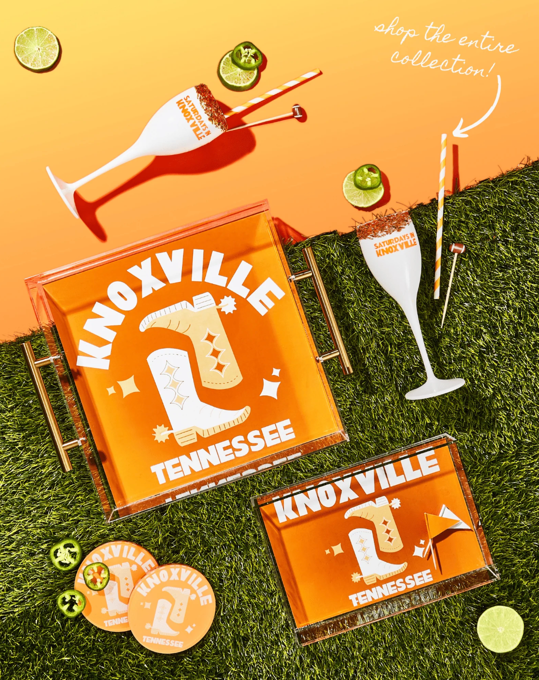 Saturdays In Knoxville Flutes (Set of 2)