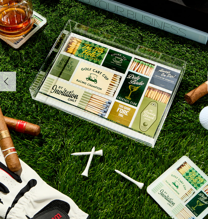 Golf Matchbook Small Tray