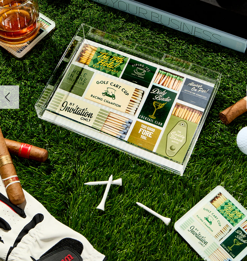 Golf Matchbook Small Tray