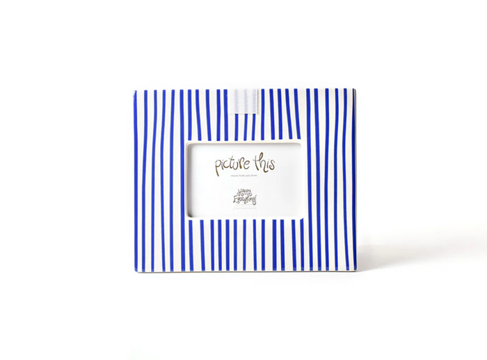 Indigo Skinny Stripe Mini Rectangle Frame