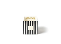 Black Stripe Medium Mini Nesting Cube