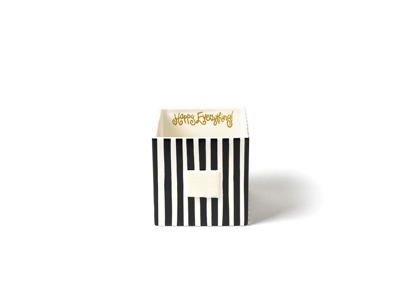 Black Stripe Medium Mini Nesting Cube
